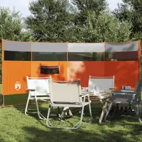 Gossi paravan de camping, portocaliu, 366x152x152 cm, impermeabil