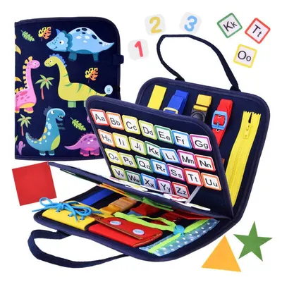 Carticica senzoriala educativa, Din fetru, Tip carte, Cu multiple activitati, Multicolor