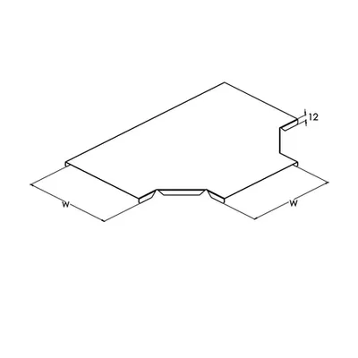 Capac pentru derivatie in T jgheaburi metalice 100 13 0.7