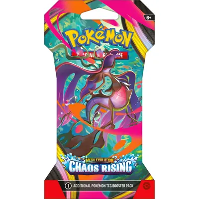 Set carti de joc, Pokemon TCG, Mega Evolution, Chaos Rising Sleeved Booster