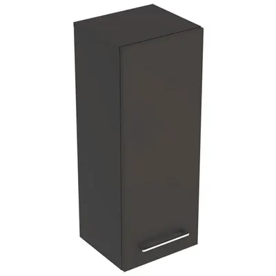 Dulap baie suspendat Geberit Selnova Square, o usa, 85 cm, gri inchis mat