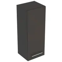 Dulap baie suspendat Geberit Selnova Square, o usa, 85 cm, gri inchis mat
