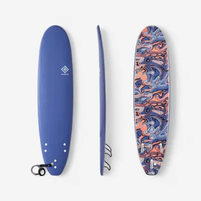 Recondiționate - Placă surf spumă 7'8" - 500 Albastru - Stare excelentă - Nou