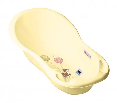 Cadita Tega Baby Forest 102 cm cu senzor de temperatura Galben