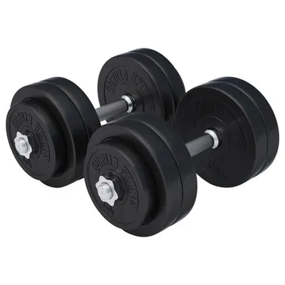 Second Hand - Set gantere cu discuri din ciment 30 kg - 30/31 mm - Ca nou