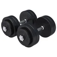 Second Hand - Set gantere cu discuri din ciment 30 kg - 30/31 mm - Ca nou