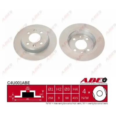 Disc frana ABE C4U001ABE