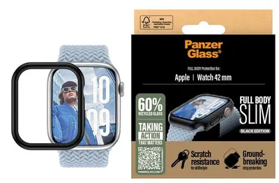 Protector de sticlă PanzerGlass - Full Body Slim, Apple Watch, 42mm, transparent
