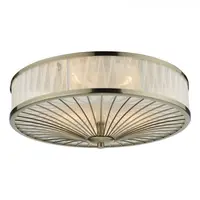 Lampa tavan Oslo 3 Light Flush Antique Brass