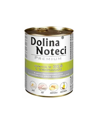 DOLINA NOTECI Premium mâncare câini 12x400g gâscă cu cartofi