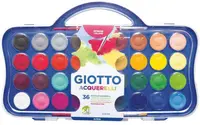 Vopsele de acuarelă Giotto - 36 culori , cu o perie