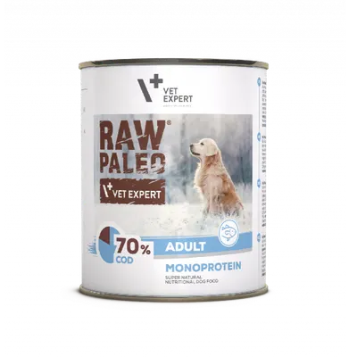 Hrana umeda pentru caini, adult, RAW PALEO, cod, 400 g