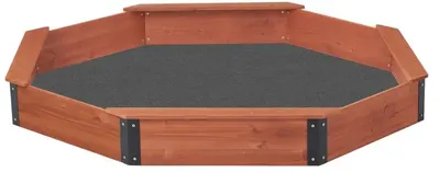 Nisipar din lemn pentru copii cu husă de acoperire Ginger Home - Octagon