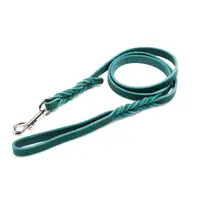 Lesa din piele colorata fara cusaturi - Turcoaz - 200 cm