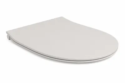 Capac vas wc cu soft close, quick release, alb mat, Hatria Planeta
