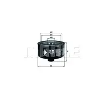 Filtru ulei MAHLE ORIGINAL OC 404