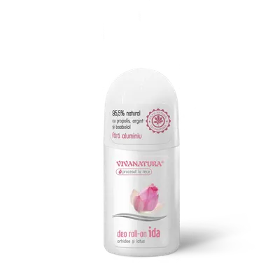 Deodorant natural IDA cu orhidee si lotus, 50ml, VivaNatura
