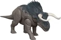 Figura Jurassic World Wild Roar - Nasutoceratops, cu sunete