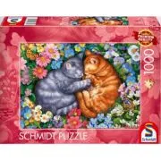 Puzzle 1000 piese, Pisici adormite, Schmidt