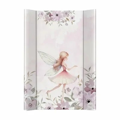 Saltea de infasat, Ceba Baby, Ultra Light, 50x70 cm, Cu intaritura, Pentru comode, masute de infasat si patuturi, Fara BPA, 0 luni+, Meadow Fairy