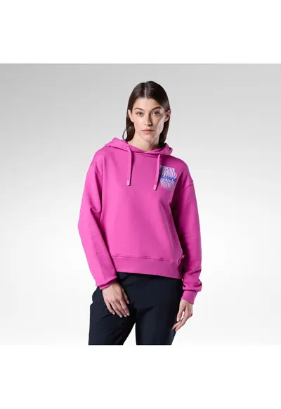 Hanorac dama W WATERFALL H - culoare roz - marime - Roz