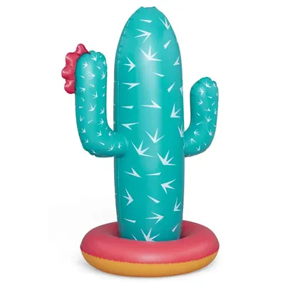 Jucarie gonflabila de gradina cu stropitoare Bestway Cactus 1104x74 cm cu conectare furtun apa,Baza antirasturnare,Material PVC rezistent