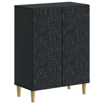 vidaXL Dulap de Depozitare pentru Baie DELFT Negru 59,5 x 31 x 80 cm