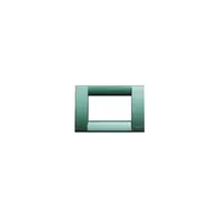 Placa ornament 3 module Vimar(Idea)metal irid.petroleum