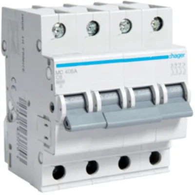 Disjunctor 4P, 2A, 6kA, C, 4M