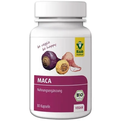 Maca premium bio 500mg 80 capsule 40g Raab