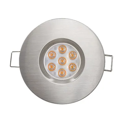 Corp de iluminat LED, 6.5W, lumina directionala, 4200K, 45, IP44, corp nichel satinat