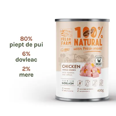 Fresh Farm Goulash with chicken, pumpkin and apple 400 gr