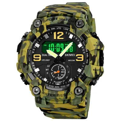 SKMEI 1965 Ceas Sport Bărbați Digital, Multifuncțional, 5ATM Waterproof, Alarmă, Cronometru, Lumină LED, Calendar