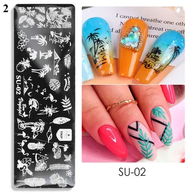 Matrita de unghii pentru stampila summer trends SU-02