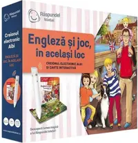 Pachet Raspundel Istetel - Creion electronic Albi + carte Engleza si joc in acelasi loc