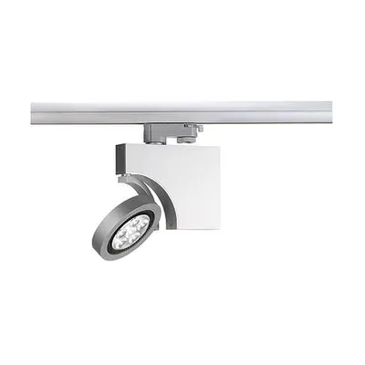 DOME LED spot 6x3W,white,with 3-phase adapter,silver housing