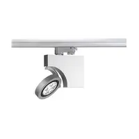 DOME LED spot 6x3W,white,with 3-phase adapter,silver housing