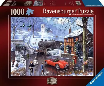 Puzzle Ravensburger din 1000 de bucăți - Trecere cale ferată