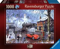 Puzzle Ravensburger din 1000 de bucăți - Trecere cale ferată