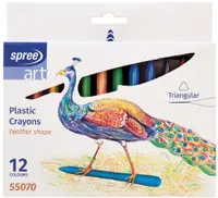 Plastipastels Spree Art - Pană, 12 culori