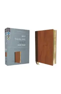 Niv, Thinline Bible, Giant Print, Leathersoft, Brown, Red Letter, Comfort Print