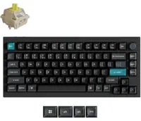 Tastatură mecanică Keychron - Q1 Ultra, wireless, Silk POM Banana, RGB, neagră