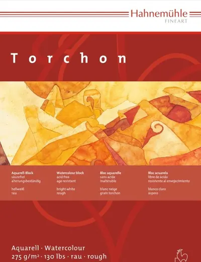 Bloc de schițe Hahnemuhle Torchon - 12 x 17, hârtie aspră, 20 de coli