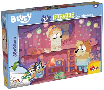 Puzzle cu două fețe Lisciani de colorat din 24 piese - Ora poveștii