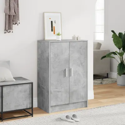vidaXL Pantofar, gri beton, 60x35x92 cm, PAL