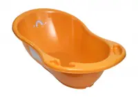 Cadita copii Tega Baby Meteo cu dop de scurgere 102 cm Portocaliu