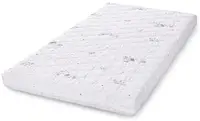 Saltea pentru copii Lorelli - Holiday, 70 х 140 х 10 cm, bej cu pisică și girafă