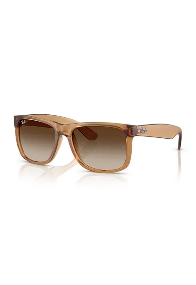Ochelari de soare wayfarer cu logo discret Justin - Portocaliu persan