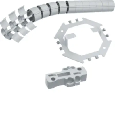 Protecție verticală cablu, flexibilă, 800mm, RAL7021