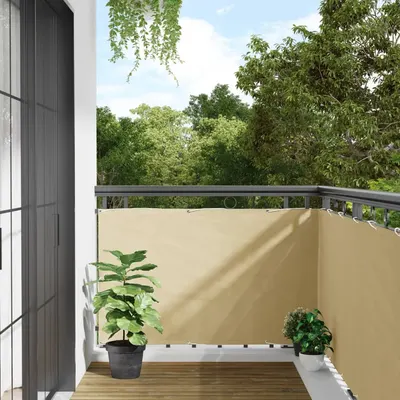 Gossi paravan de balcon, crem, 600x90 cm, pvc